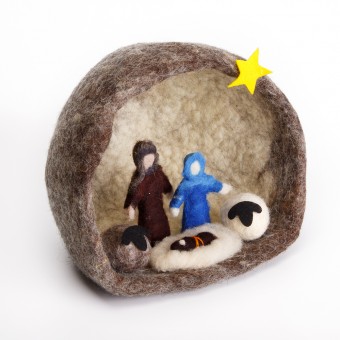 Felt Nativity Grotto - Large